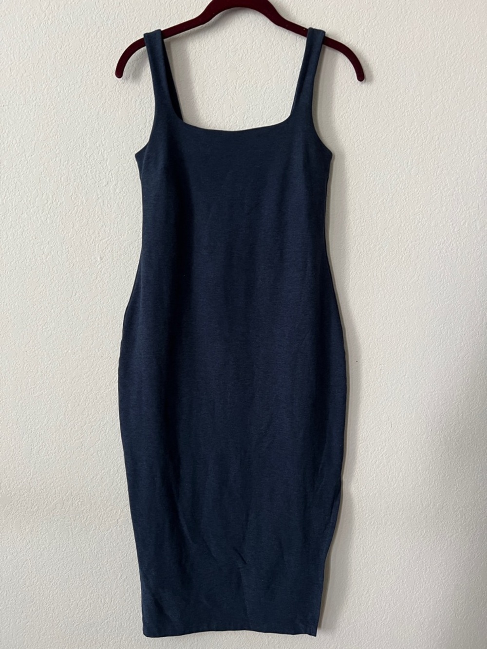 Beyond Yoga Spacedye Icon Midi Dress Heathered Blue Size Small